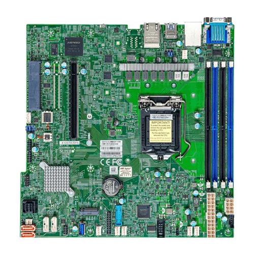 Supermicro SYS-110T-M UP 1U Barebone Single Intel Xeon processor E-2300 series and 10th Gen. Pentium Processors Up to 128GB UDIMM SATA3 RAID Dual 1GbE