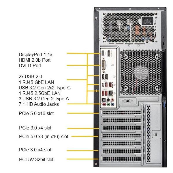 Supermicro SYS-531A-IL UP Workstation Mid-Tower Single 12th Generation Intel Core Processors