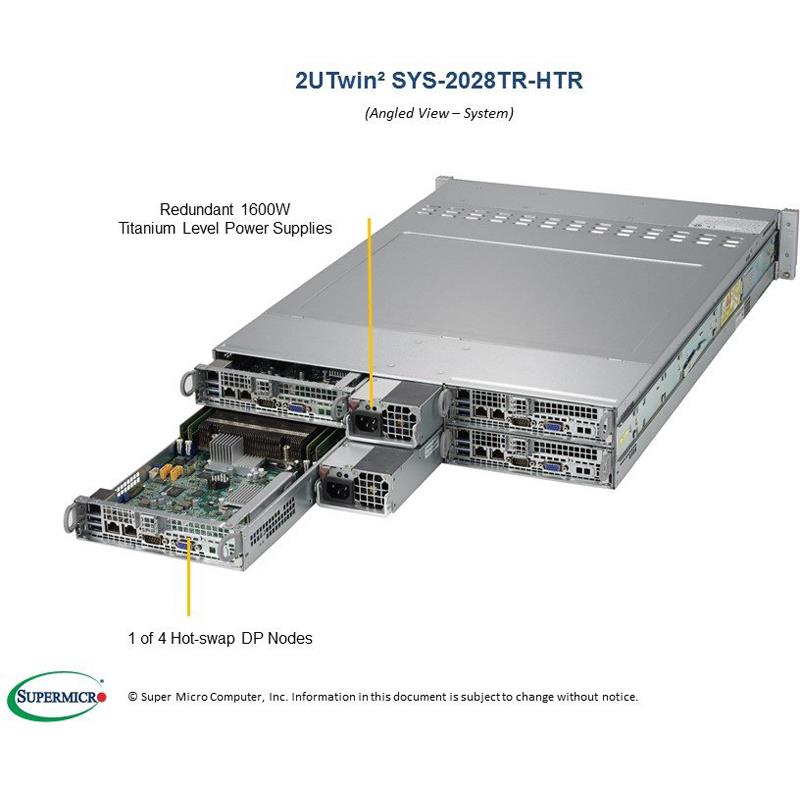 Server 2U - 4 Nodes for Xeon E5-2600v4