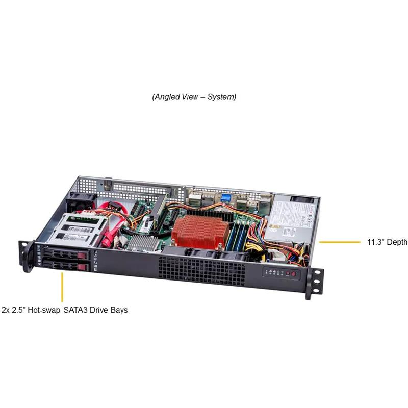 Supermicro SYS-111AD-HN2 IoT 1U Barebone Single 12th Gen Core i9/i7/i5/i3 Processors