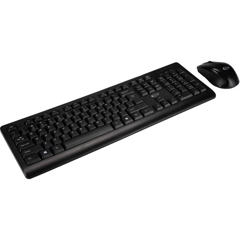 Supermicro KYB-MUS-196CB Multi-Device Keyboard and Mouse Combo Wired  Black Color USB Keyboard