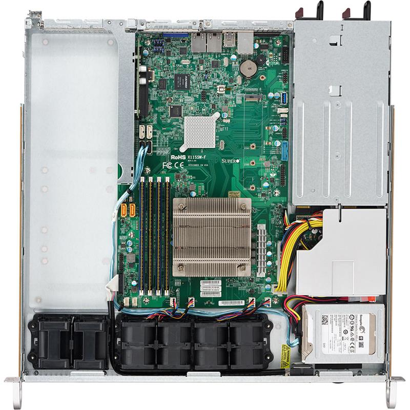 SuperServer 1U Rack Single Socket H4 (LGA 1151) supports Intel Xeon E3-1200 v5 Processors