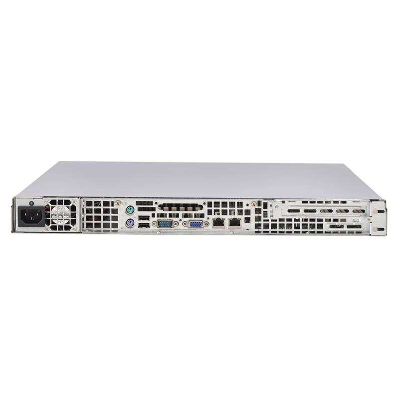 Rackmount 1U w/ 600W 80 Plus Platinum-Level Power Supply, for up to Dual Intel / AMD processors (motherboard size up to 13.68in x 10.5in) - (SC113MTQ-600CB)
