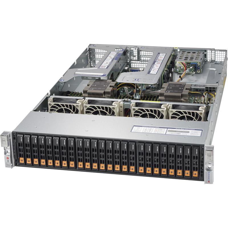Barebone 2U Rack for 2x Xeon Scalable Processor Gen. 2, Supports up to 6TB DDR4 2933MHz ECC LRDIMM --- Complete System Only (Must Include CPU, MEM, HDD)