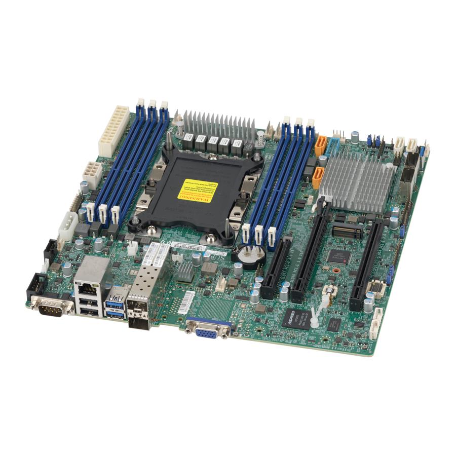 Motherboard Intel Xeon Processor Scalable Gen.2 Family Intel C622 chipset Single Socket P, Up to 1.5TB ECC 3DS LRDIMM Up to DDR4-2933MHz, 6 x DIMM slots, 2 x 10G SFP+, 12 x SATA3 (6Gbps) via C622, 11 x USB 3.0