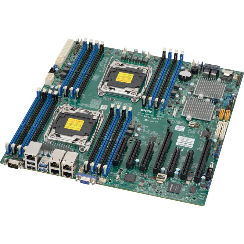 Supermicro X10DRH-ILN4 Motherboard E-ATX Intel C612 Chipset Dual