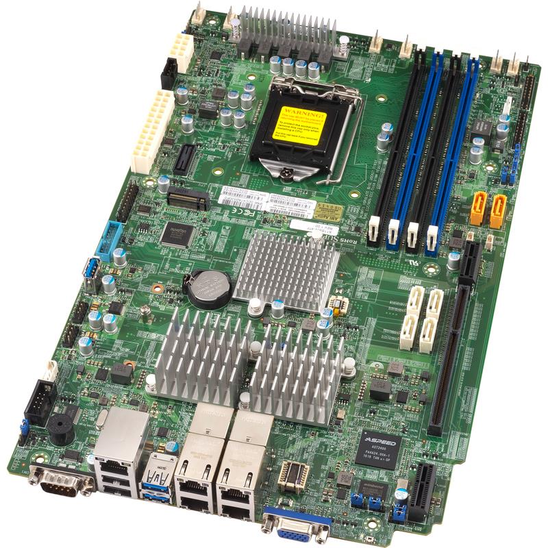 Supermicro X11SSW-4TF Motherboard Proprietary Single Socket H4 (LGA 1151) for Intel Xeon E3-1200 v5, Intel 6th Gen Core i3 series, Intel Celeron, Intel Pentium  