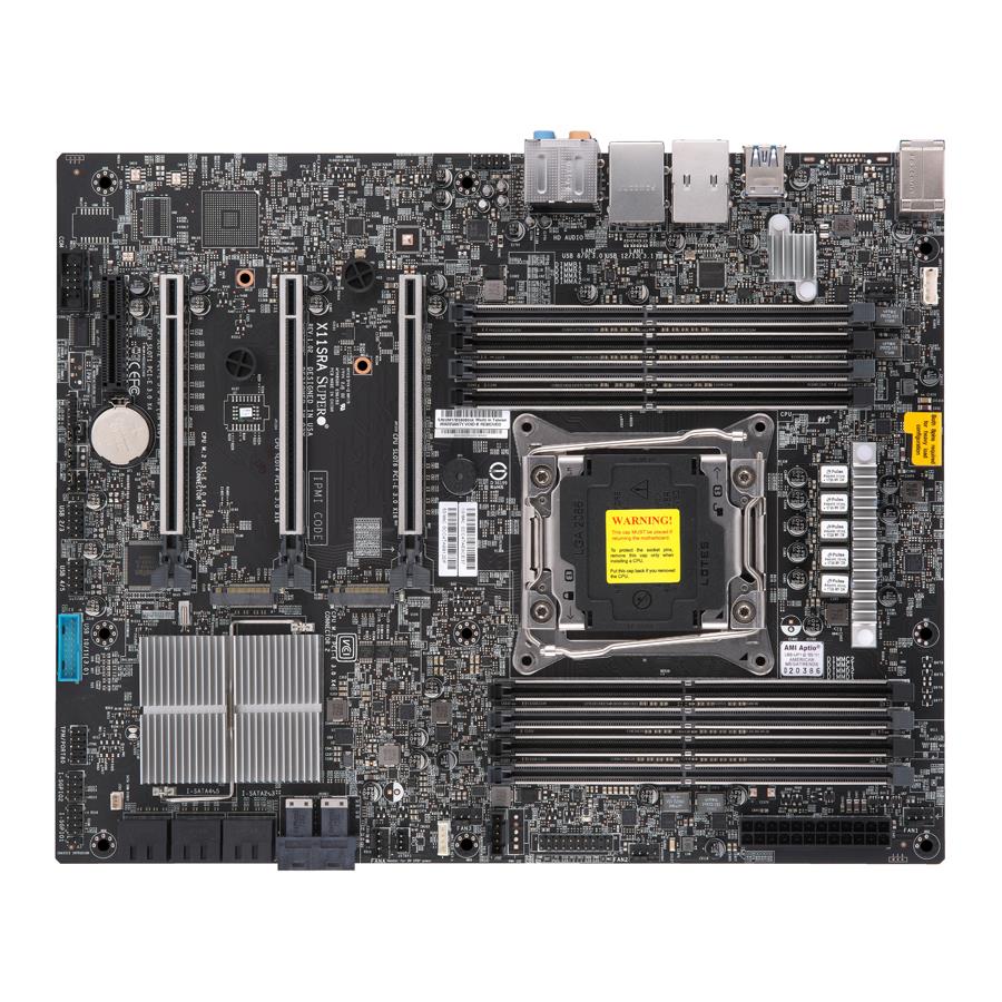 Supermicro X11SRA Motherboard ATX for Intel Xeon W, Socket FCBGA2066, up to 512GB Reg ECC RDIMM in 8 DIMM slots