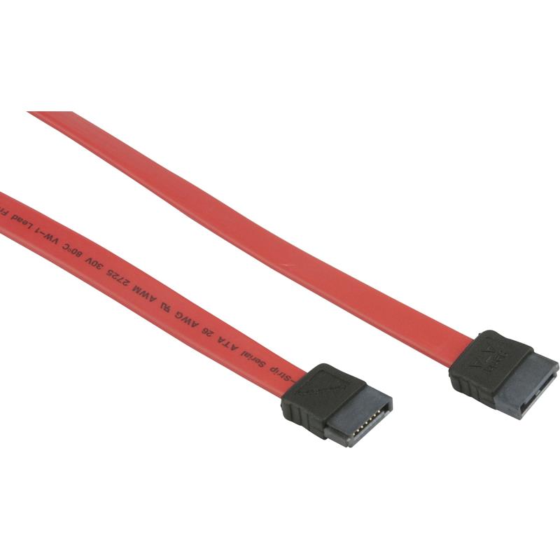 Supermicro CBL-0044L 24 inches SATA Flat S-S Cable, PB-Free (01pk) red color