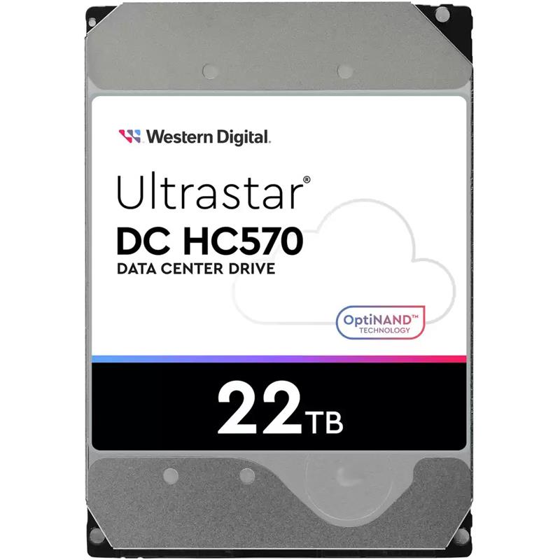 Western Digital WUH722222ALE6L4 Hard Drive 22TB SATA3 6Gb/s 7200 RPM 3.5in Sanitize Overwrite only - Ultrastar DC HC570 Series