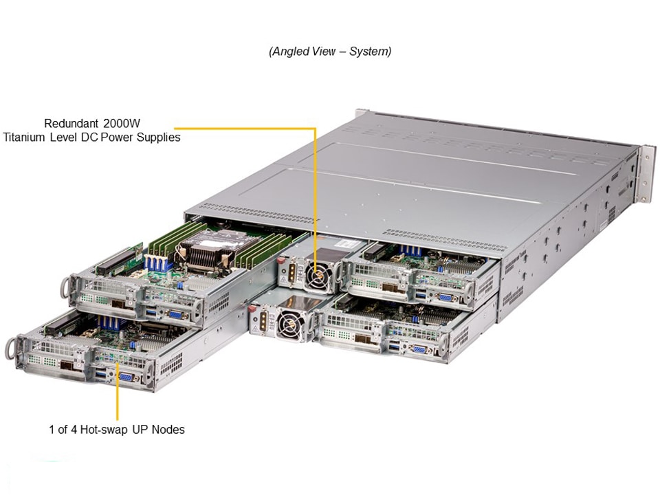 Supermicro SYS-210TP-HPTRD IoT Server 2U Barebone Single 3rd Gen Intel Xeon Scalable Processors