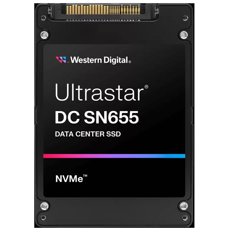 Western Digital WUS5EA138ESP7E3 Hard Drive 3.84TB SSD NVMe PCIe Gen4 2.5in U.3 15 mm ISE Ultrastar DC SN655 Series