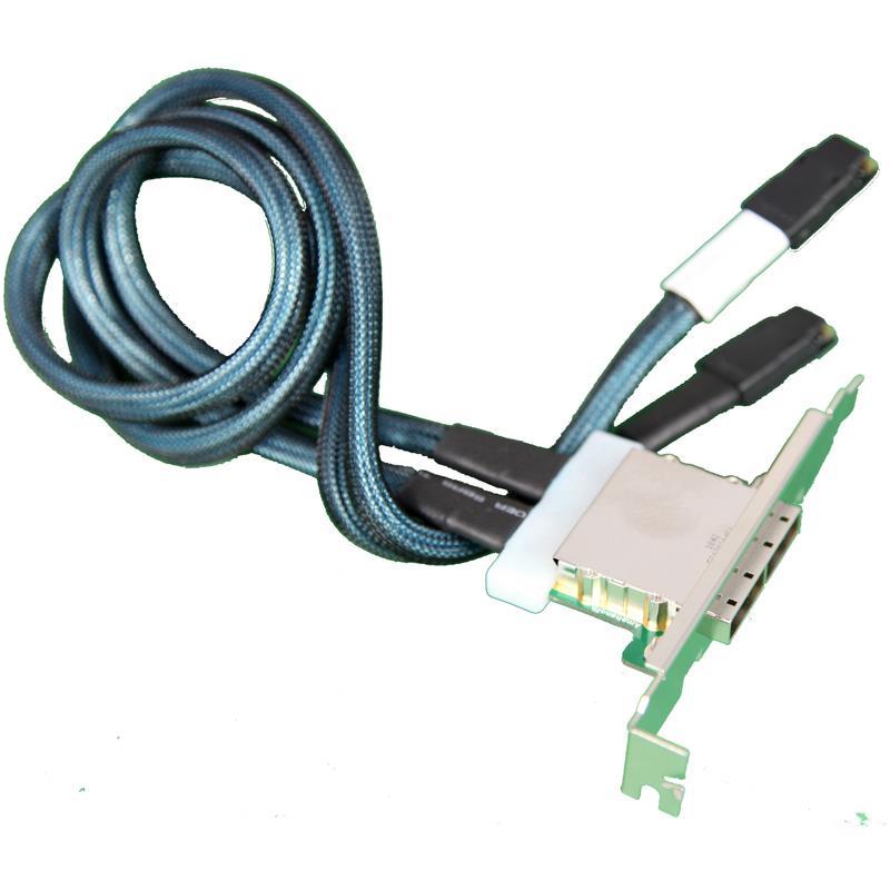 Supermicro CBL-0168L MiniSAS Cable Internal to External 2 Port 66/59cm