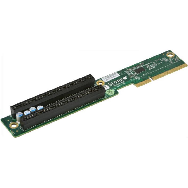 Supermicro RSC-GR-A88 1U GPU Right-Side Active Riser Card - 2x PCI-E x8 Signal and 2x PCI-E x8 Output
