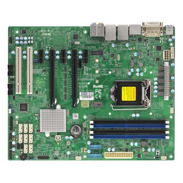 Supermicro X11SAE Motherboard ATX Single Socket H4 (LGA 1151) for Intel Xeon E3-1200 v5, Intel 6th Gen Core i7/i5/i3 series