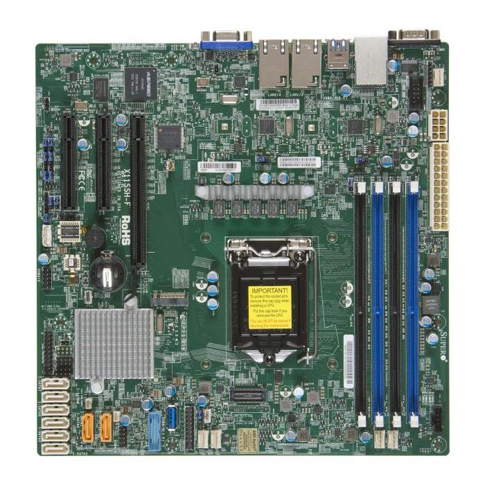 Supermicro X11SSH-F Motherboard mATX f/ up to Xeon E3-1200v5