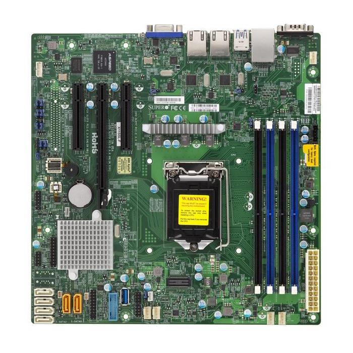 Supermicro X11SSL-F Motherboard mATX f/ up to Xeon E3-1200v5