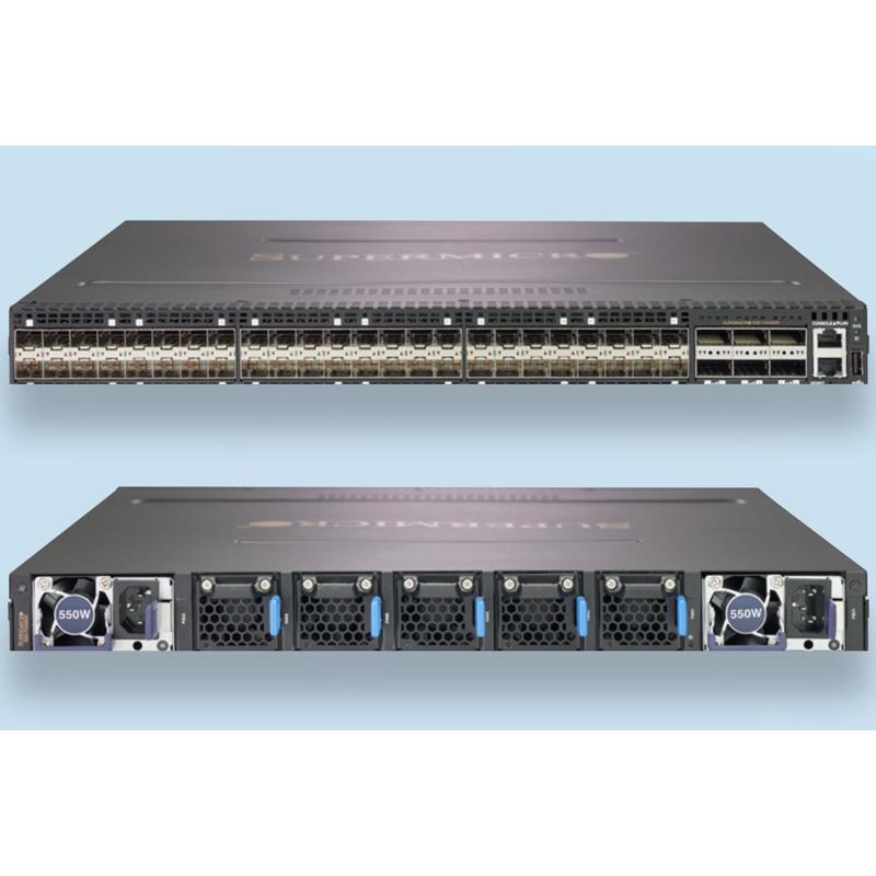 Supermicro SSE-F3548SR 48x 25Gbps SFP28 ports and 6x 25Gbps QSFP28 Ethernet ports Layer 2+ Ethernet Switch