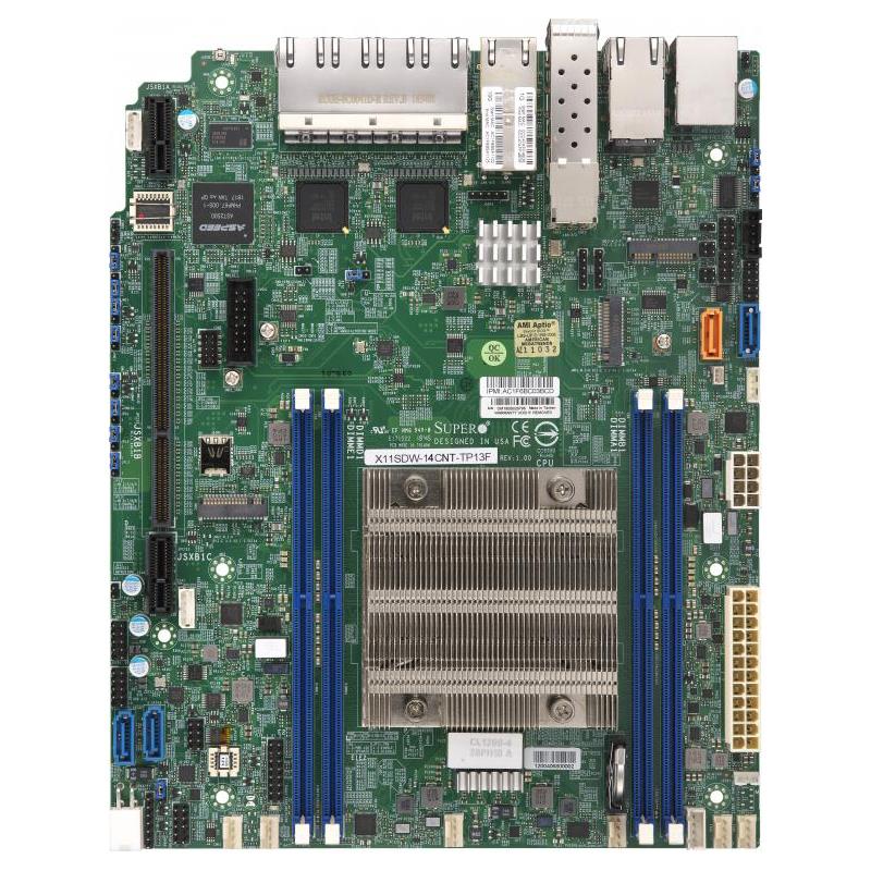 Supermicro X11SDW-14CNT-TP13F Motherboard Proprietary WIO Single Socket FCBGA2518 Intel Xeon D-2177NT CPU