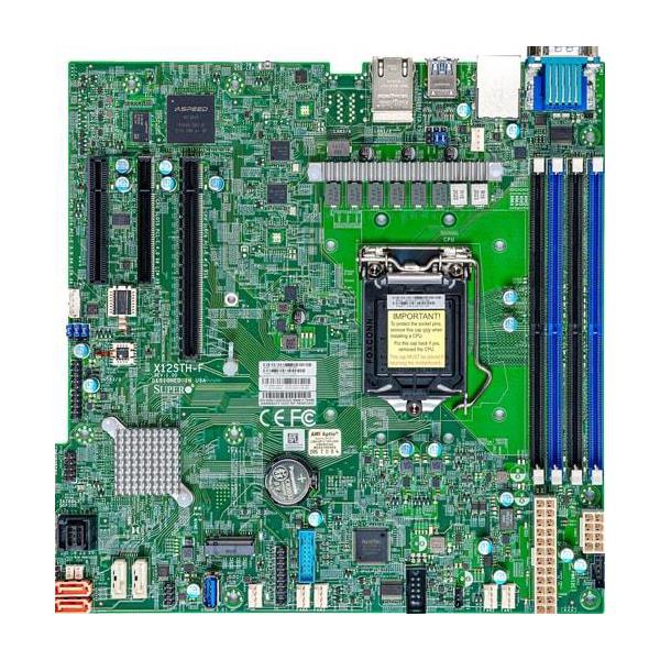 Supermicro X12STH-F Motherboard Micro-ATX Single Socket LGA-1200 (Socket H5) for Intel Xeon E-2300 Processor