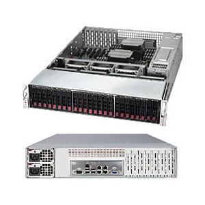 Supermicro SSG-2027R-E1CR24N Storage 2U Barebone Dual Intel Xeon E5-2600 v2 processor Up to 1.5TB DRAM LRDIMM SATA3, SAS3 4 Gigabit Ethernet