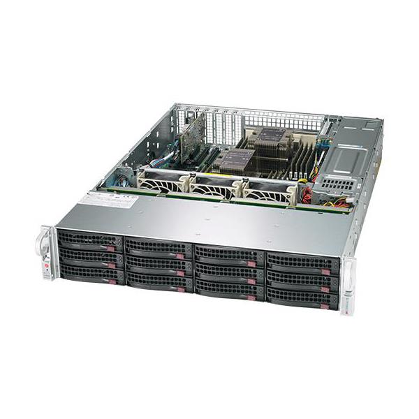 Supermicro SSG-620P-ACR12L Storage DP 2U Barebone Dual 3rd Gen Intel Xeon Scalable processors Up to 4TB DRAM RDIMM,LRDIMM,DCPMM SATA, SAS, NVMe Hybrid, M.2 NVMe Dual 10GbE, IPMI LAN port