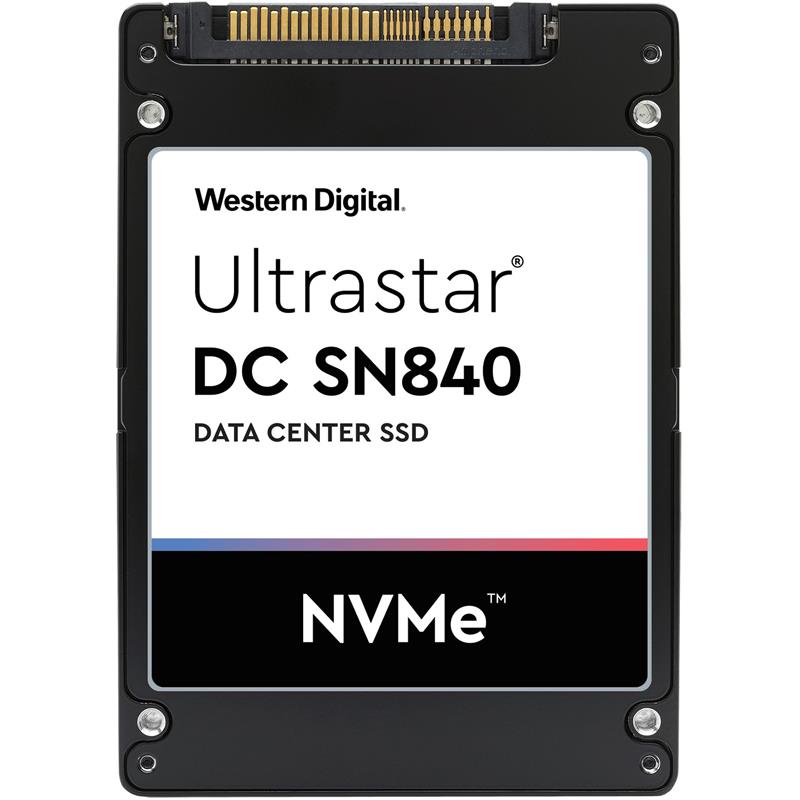 Western Digital WUS4BA138DSP3X3 Hard Drive 3.84TB SSD NVMe PCIe 3.1 U.2, ISE - Ultrastar DC SN840 Series