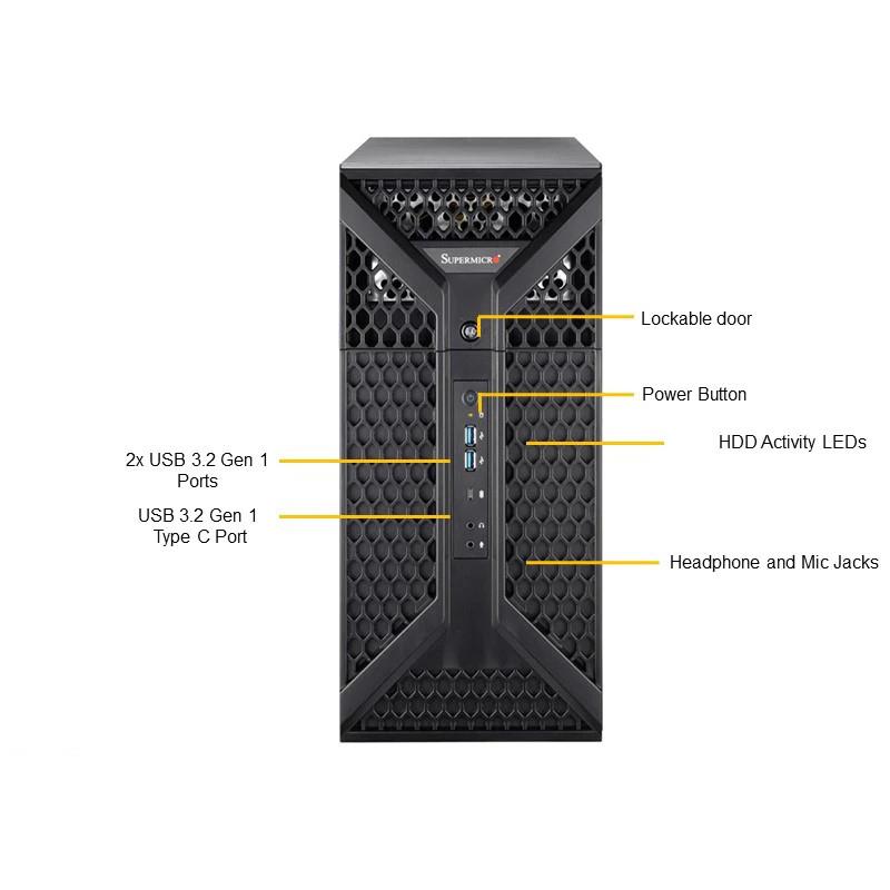 Supermicro SYS-531A-IL UP Workstation Mid-Tower Single Intel Core Processors 13th/12th Generation