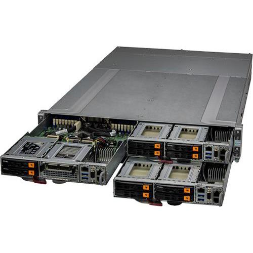Supermicro SYS-210GT-HNTF GrandTwin 2U Barebone Four Hot-pluggable Nodes Single Intel Xeon Scalable Processors 3rd Generation