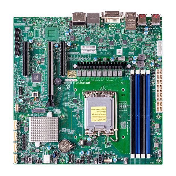 Supermicro X13SAZ-Q Motherboard Micro-ATX Intel Core i9/i7/i5/i3 13th and 12th Generation and Pentium/Celeron Processors