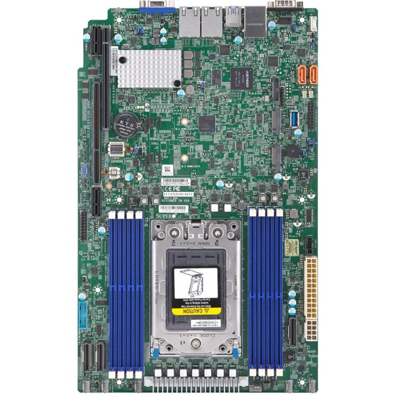 Supermicro H12SSW-NTL Motherboard Proprietary WIO AMD EPYC 7003/7002 Series Processors