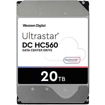 Western Digital WUH722020BL5204 Hard Drive 20TB SAS 12Gb/s 7200 RPM 3.5in Sanitize Overwrite only - Ultrastar DC HC560 Series