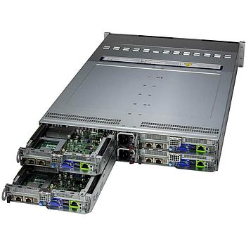 Supermicro SYS-221BT-HNR BigTwin 2U Barebone Four Hot-pluggable Nodes Dual Intel Xeon Scalable Processors 5th/4th Generation and Intel Xeon CPU Max Series