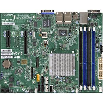 Supermicro A1SRM-2558F Motherboard mATX Intel Atom C2558, System-on-Chip, up to 64GB DDR3, SATA, Quad Gigabit LAN, VGA