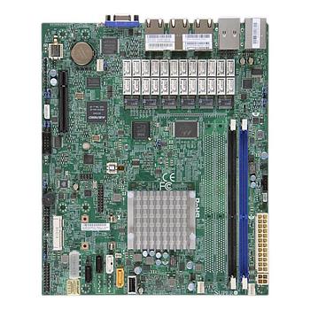 Supermicro A1SRM-LN7F-2358 Motherboard mATX Intel Atom C2358 SoC, up to 16GB DDR3, SATA3 / SATA2, 7Gi gabit LAN, VGA