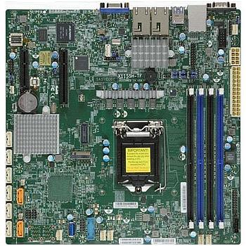 Supermicro X11SSH-TF Motherboard Micro-ATX Single Socket LGA-1151 (Socket H4) Intel Xeon E3-1200 v6/v5 - Intel Celeron/Pentium and Intel Core i3 Series 7th/6th Generation Processor