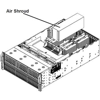 Supermicro MCP-310-41805-0B Air Shroud For 4 Memory Module