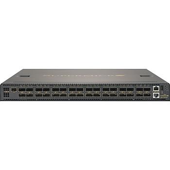 Supermicro SSE-C3632SR 32 x 40Gbps Ethernet QSFP28 ports, 32 x 100Gbps Ethernet QSFP28 ports, 1 x 10Gbps Ethernet SFP+ port