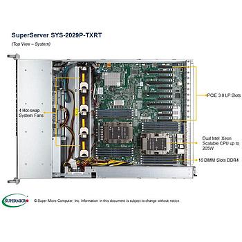 Supermicro SYS-2029P-TXRT 2U Barebone Dual Intel Processor