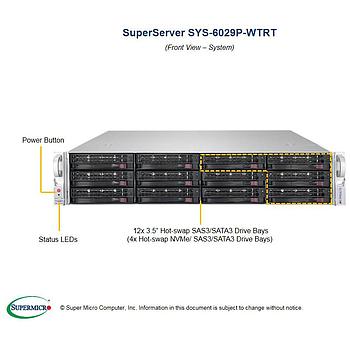Supermicro SYS-6029P-WTRT 2U Barebone Dual Intel Processor