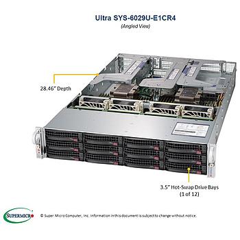 Supermicro SYS-6029U-E1CR4 2U Barebone Dual Intel Processor