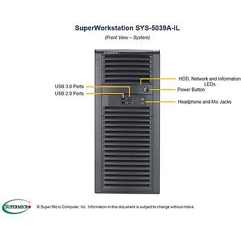 Supermicro SYS-5039A-iL Mid Tower Barebone Single Processor