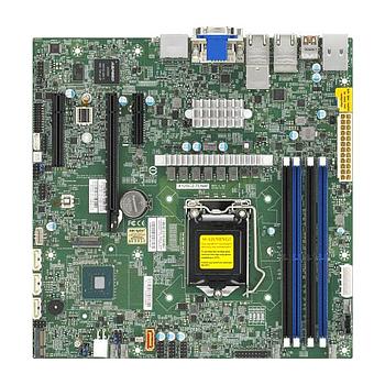 Supermicro X12SCZ-TLN4F Motherboard Micro ATX Single Socket LGA-1200 (Socket H5) Intel Xeon W-1200 Processors, Intel Core i9/Core i7/Core i5/Core i3 Processor 11th/10th Generation
