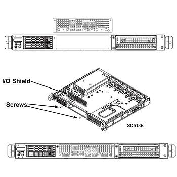 Supermicro MCP-260-00144-0B 1U I/O Shield for X11SDW