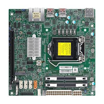 Supermicro X12SCV-W Motherboard Mini-ITX Single Socket LGA-1200 for Intel Xeon W-1200 Processors
