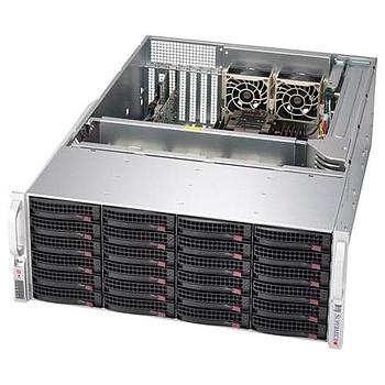 Supermicro SSG-640P-E1CR24L Storage DP 4U Barebone Dual 3rd Gen Intel Xeon Scalable processors Up to 4TB RDIMM/LRDIMM/Intel DCPMM SATA3, SAS3, M.2 NVMe Dual 10GbE