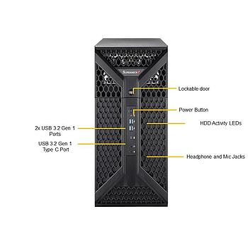 Supermicro SYS-531A-IL UP Workstation Mid-Tower Single Intel Core Processors 13th/12th Generation