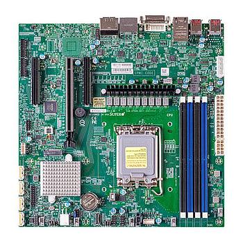 Supermicro X13SAZ-Q Motherboard Micro-ATX Intel Core i9/i7/i5/i3 13th and 12th Generation and Pentium/Celeron Processors